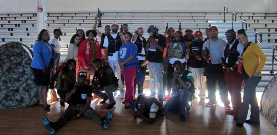 Adult laser tag party in North Carolina